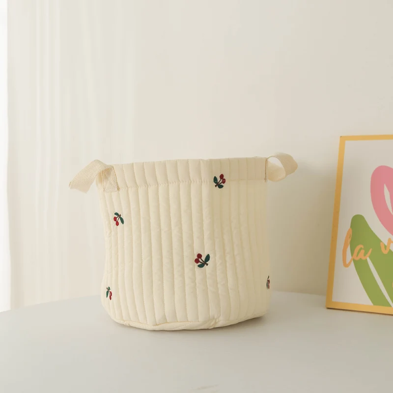 Ins Storage Basket Baby Diaper Clothes Toy Fixing Bag Bedding Storage Multi-use Storage Bag