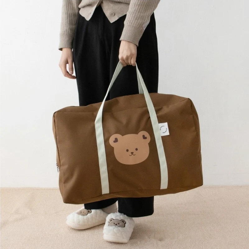 Ins Animal Head Kindergarten Bedding Storage Bag Organizer Bag Large Capacity Packing Bag Portable Travel Storage