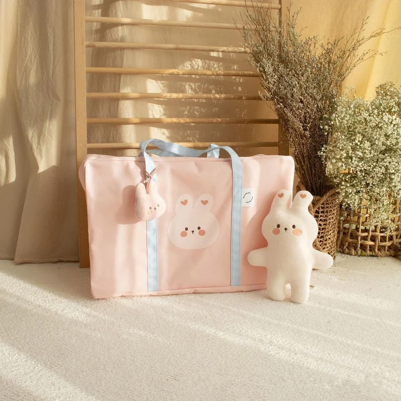 Ins Animal Head Kindergarten Bedding Storage Bag Organizer Bag Large Capacity Packing Bag Portable Travel Storage
