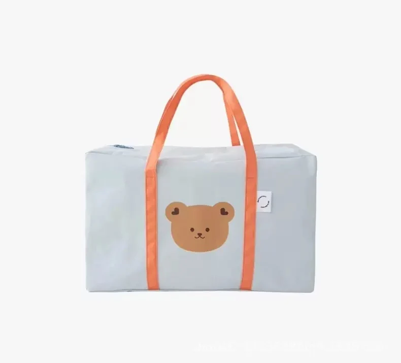 Ins Animal Head Kindergarten Bedding Storage Bag Organizer Bag Large Capacity Packing Bag Portable Travel Storage