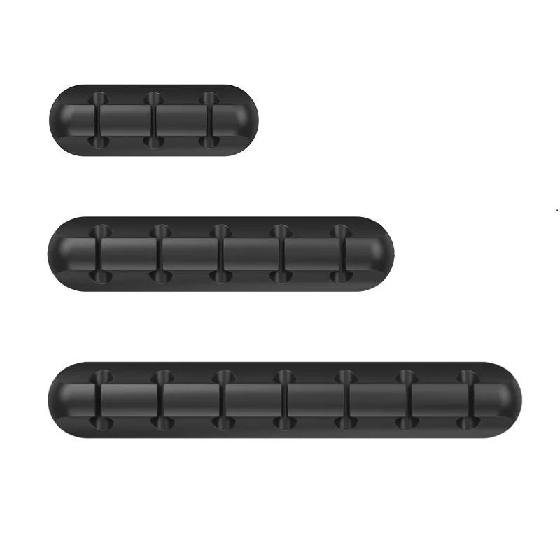 New desktop charging data cable holder multi-port creative storage wire silicone cable organizer hub