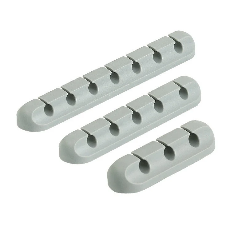 New desktop charging data cable holder multi-port creative storage wire silicone cable organizer hub