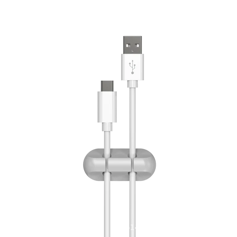 New desktop charging data cable holder multi-port creative storage wire silicone cable organizer hub