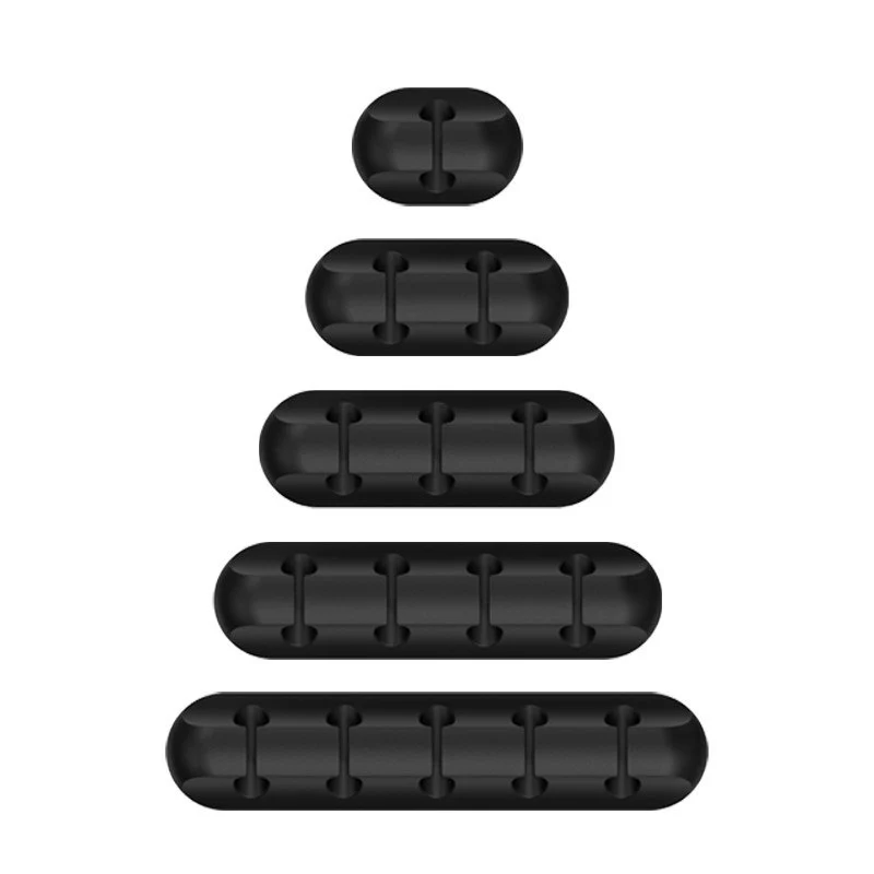 New desktop charging data cable holder multi-port creative storage wire silicone cable organizer hub