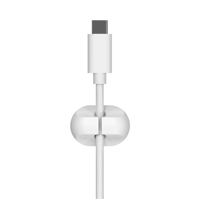 New desktop charging data cable holder multi-port creative storage wire silicone cable organizer hub
