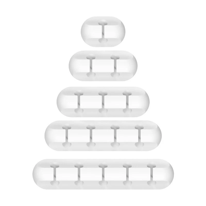 New desktop charging data cable holder multi-port creative storage wire silicone cable organizer hub