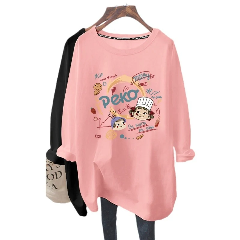 Breastfeeding Top Autumn Base Shirt Hot Mom's Out-of-the-way Breastfeeding Long-sleeved T-shirt for Spring and Autumn Postpartum Breastfeeding Clothes