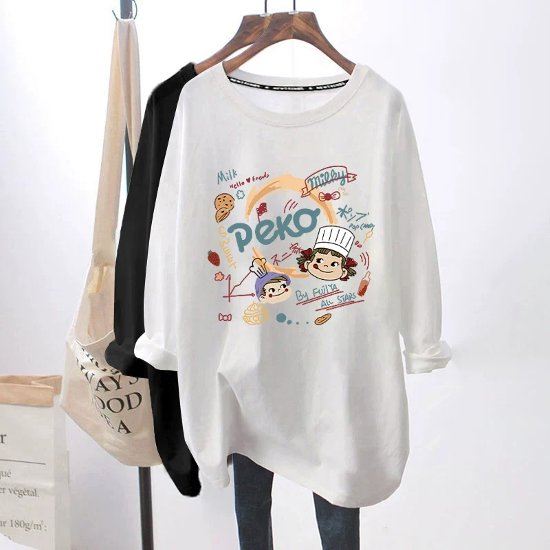 Breastfeeding Top Autumn Base Shirt Hot Mom's Out-of-the-way Breastfeeding Long-sleeved T-shirt for Spring and Autumn Postpartum Breastfeeding Clothes