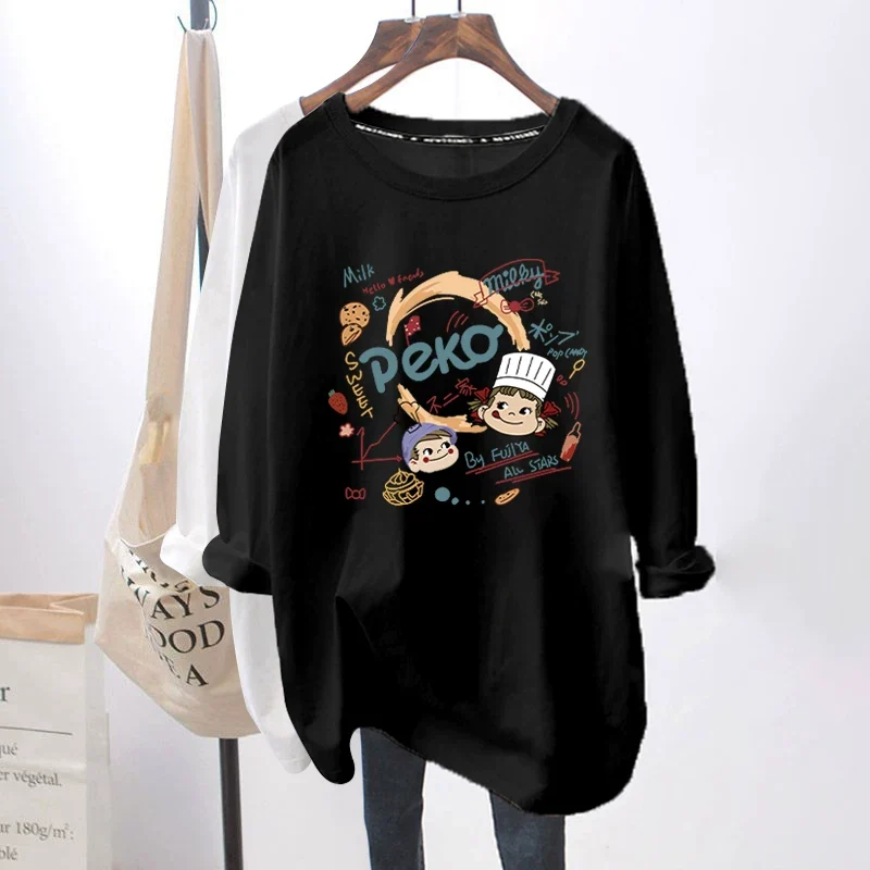 Breastfeeding Top Autumn Base Shirt Hot Mom's Out-of-the-way Breastfeeding Long-sleeved T-shirt for Spring and Autumn Postpartum Breastfeeding Clothes