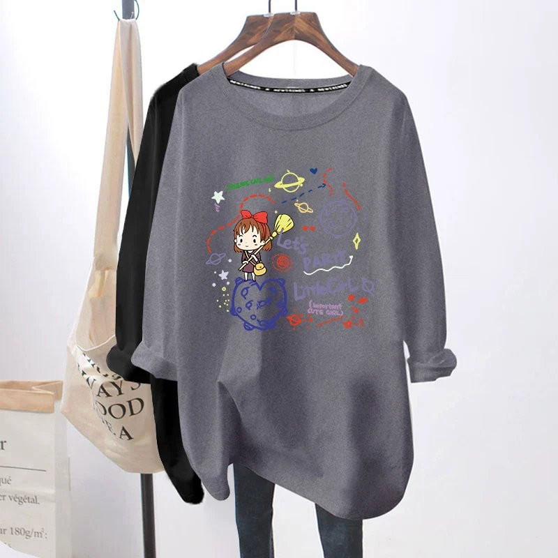 Breastfeeding Top Autumn Base Shirt Hot Mom's Out-of-the-way Breastfeeding Long-sleeved T-shirt for Spring and Autumn Postpartum Breastfeeding Clothes