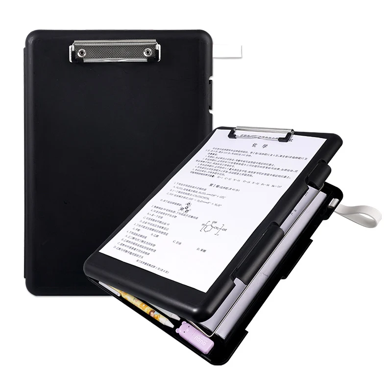 Plastic board folder file box copy writing board storage box A4 data box PP transparent office supplies finishing box