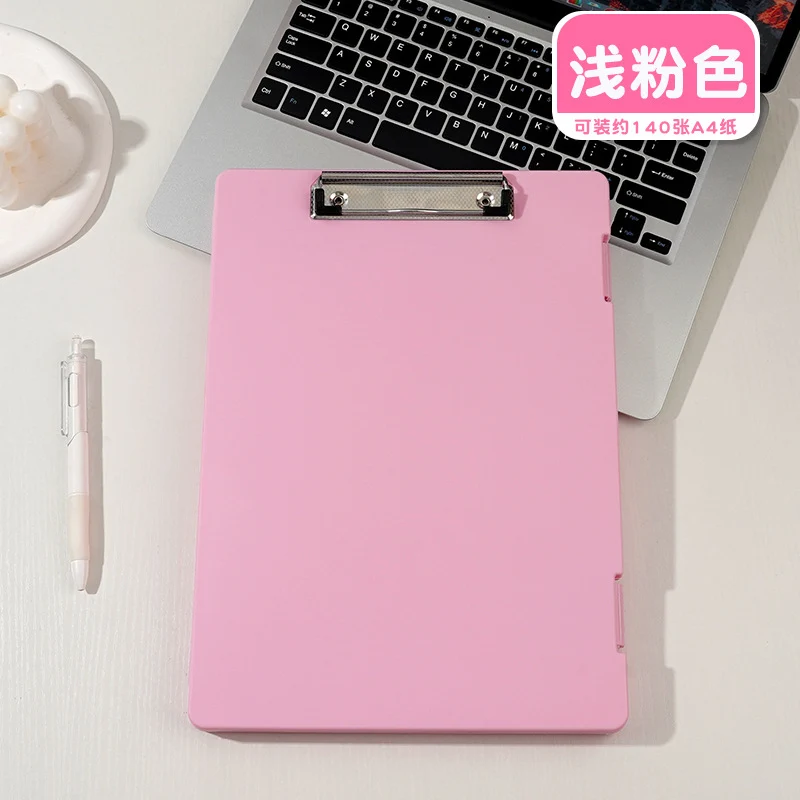 Plastic board folder file box copy writing board storage box A4 data box PP transparent office supplies finishing box