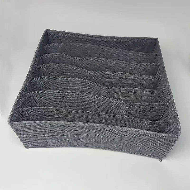 Underwear Compartmentalized Storage Box Four-Piece Set, Sock Storage Box, Fabric Home Storage, Bra Organizer, Multi-Compartment Classification Storage Box