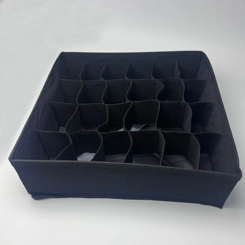 Underwear Compartmentalized Storage Box Four-Piece Set, Sock Storage Box, Fabric Home Storage, Bra Organizer, Multi-Compartment Classification Storage Box