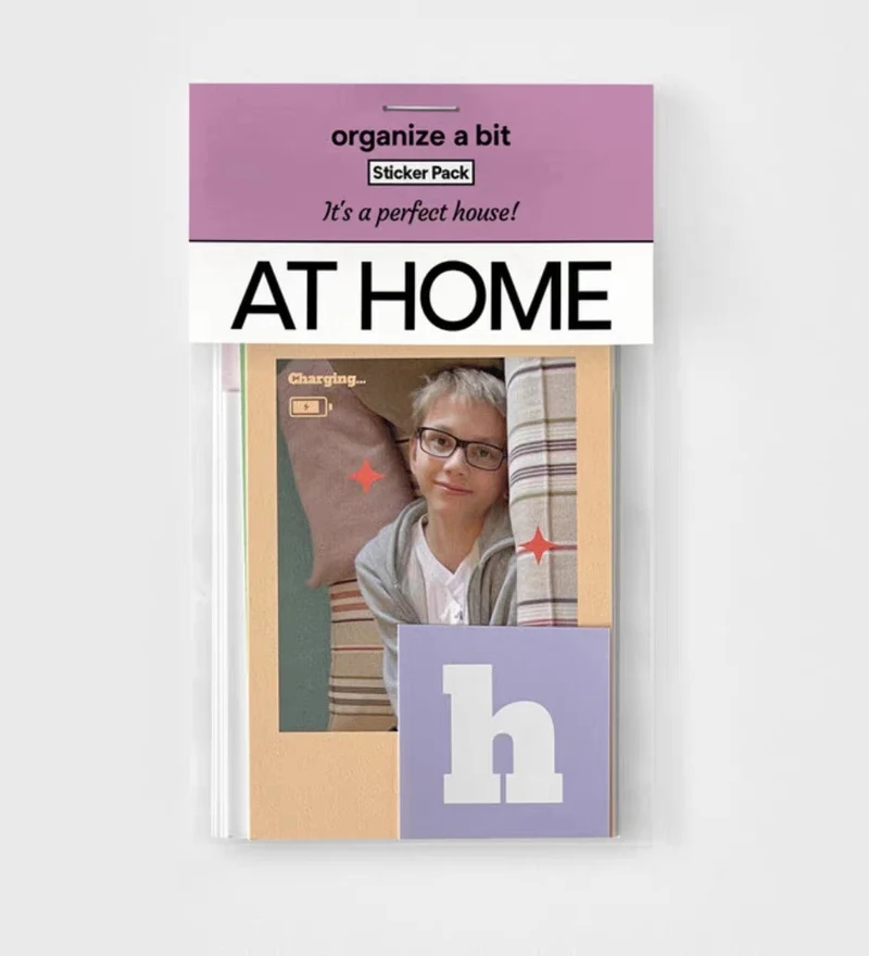 Korea same spot OAB character 202hosil magazine landscape retro hand account decoration material collage paper bag
