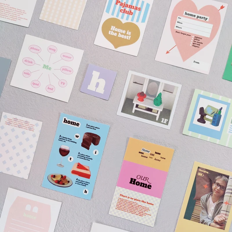 Korea same spot OAB character 202hosil magazine landscape retro hand account decoration material collage paper bag