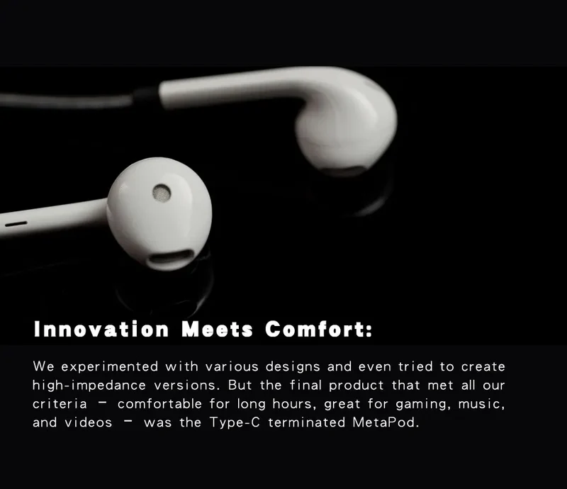 Venture Electronics VE monk metapod MM Semi-in-ear Headset mobile phone Type-c