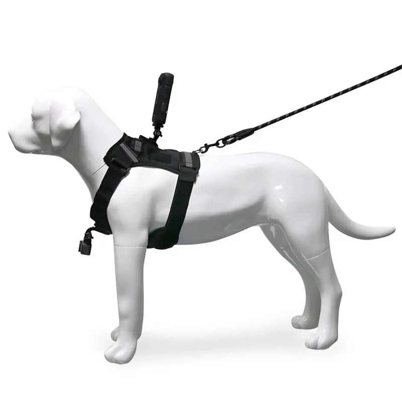 Dog Harness for All Action Cameras Soft Adjustable Dog Harness Mount for Large Medium Small Dogs Used for Chest Back Fixation