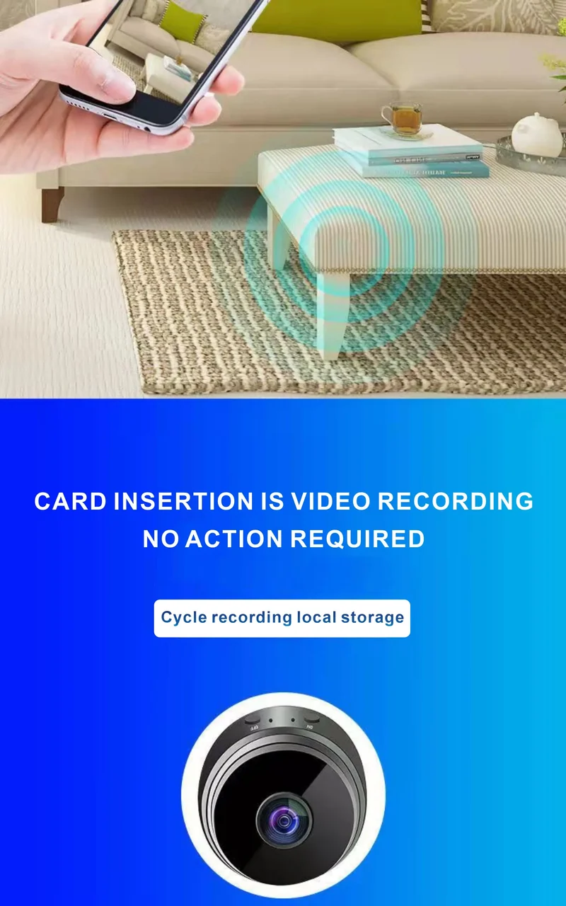 A9 Camera WiFi HD Voice Recorder Wireless Mini Camera Video Surveillance Network Camera Smart Home Video Surveillance