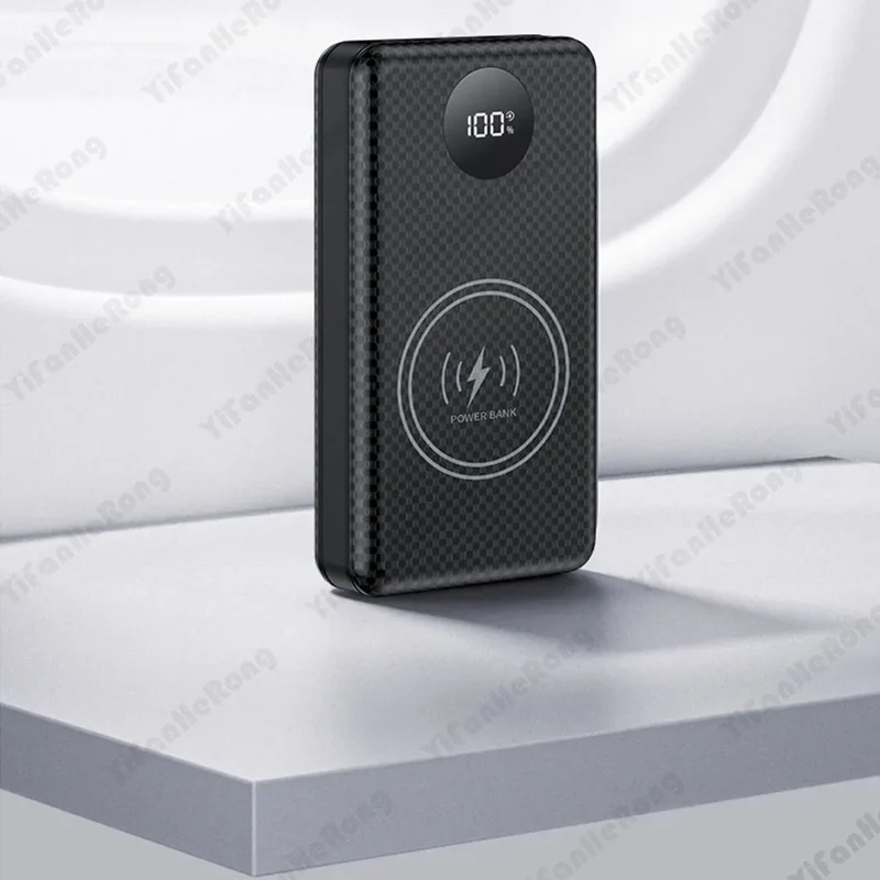 22.5W Wired +15W Wireless External Power Bank Case Battery Charge Storage Box Battery Holder 6*18650 20000mAh Power Bank Case