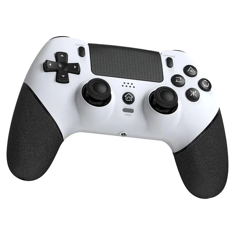 Wireless Gaming Controller 6 Axis Gyro Bluetooth Console Controller Macros Turbo Dual Vibration Hall Effect Joystick for PS4