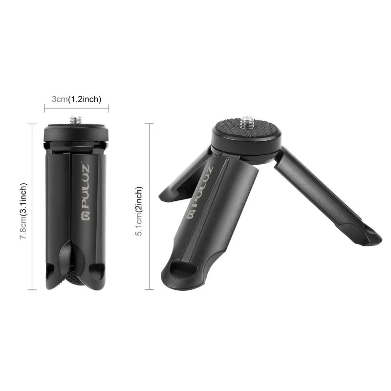PULUZ Mini Portable Folding Plastic Stand Tripod Tripode&Universal Phone Clamp Bracket Smartphones Holder Clip for xiaomi,huawei