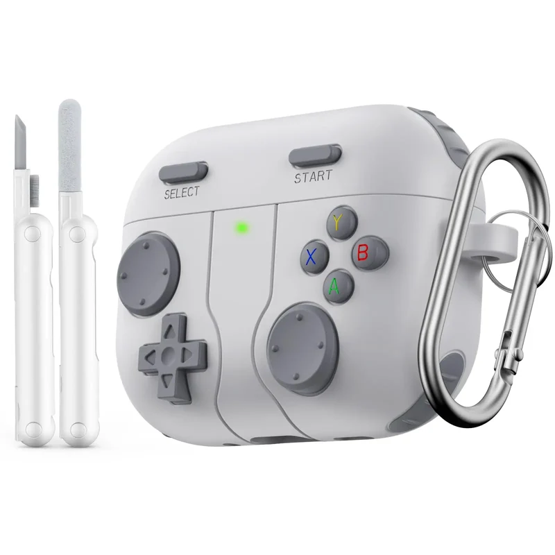 Game Case for AirPods Pro 3 2025 Cover with Cleaner Kit Keychain For AirPods Pro 3rd Generation Silicone Case for AirPods Pro 3