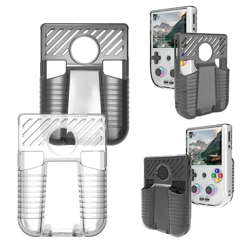 Game console protective case for anbernic RG406V transparent TPU soft Waterproof Anti Fall Protect Shell Game Console Accessory