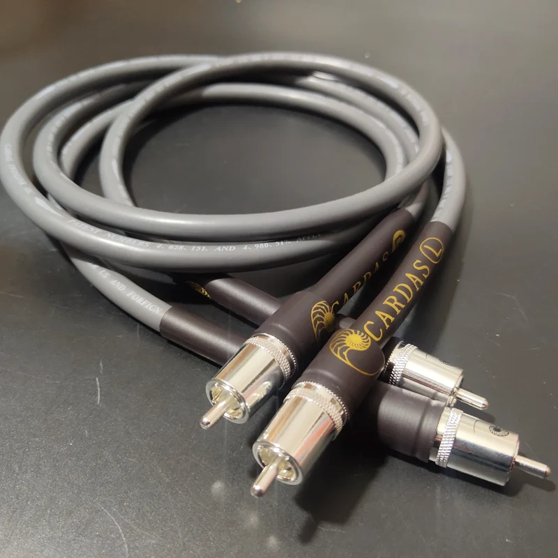 CARDAS TWINLNK IIC oxygen-free copper OFC audiophile RCA to RCA audio cable signal line with original silver plated RCA plug