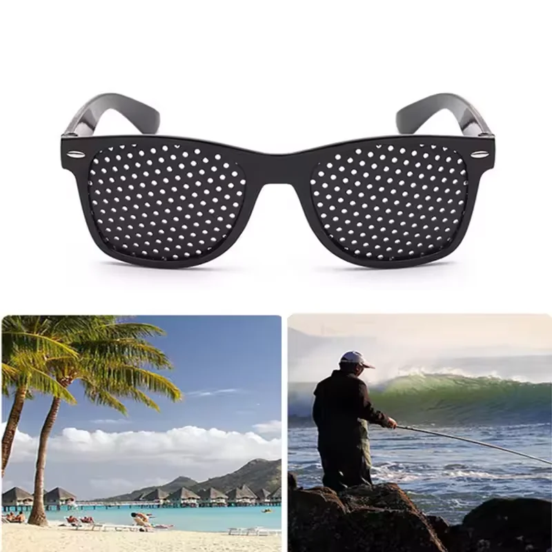 Wearable Anti-fatigue Vision Care Corrective Glasses Improve Stenopeic Pinhole Pin Hole Glasses Eye Protection For Men Women