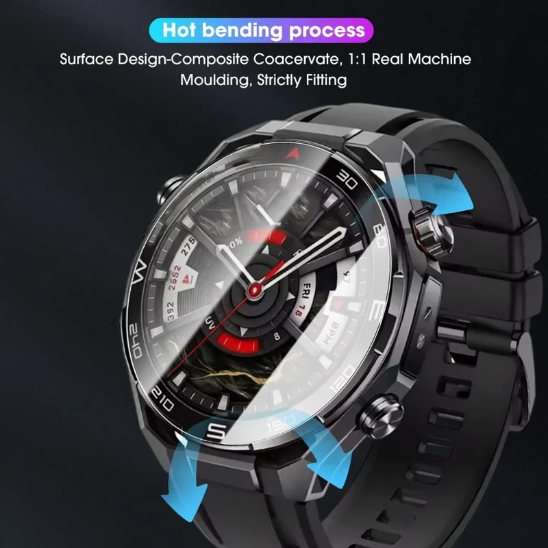 1-3Pcs Easy Installation Tempered Glass for Huawei Watch Ultimate 2 HD Anti-scratch Protective Watch Film for Huawei Ultimate2