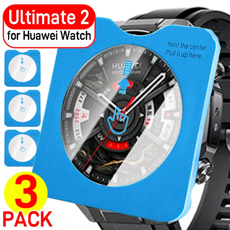 1-3Pcs Easy Installation Tempered Glass for Huawei Watch Ultimate 2 HD Anti-scratch Protective Watch Film for Huawei Ultimate2