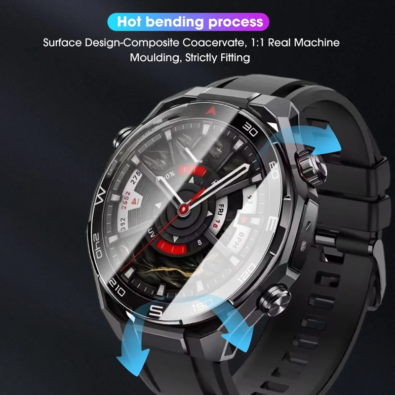 1-3Pcs Easy Installation Tempered Glass for Huawei Watch Ultimate 2 HD Anti-scratch Protective Watch Film for Huawei Ultimate2