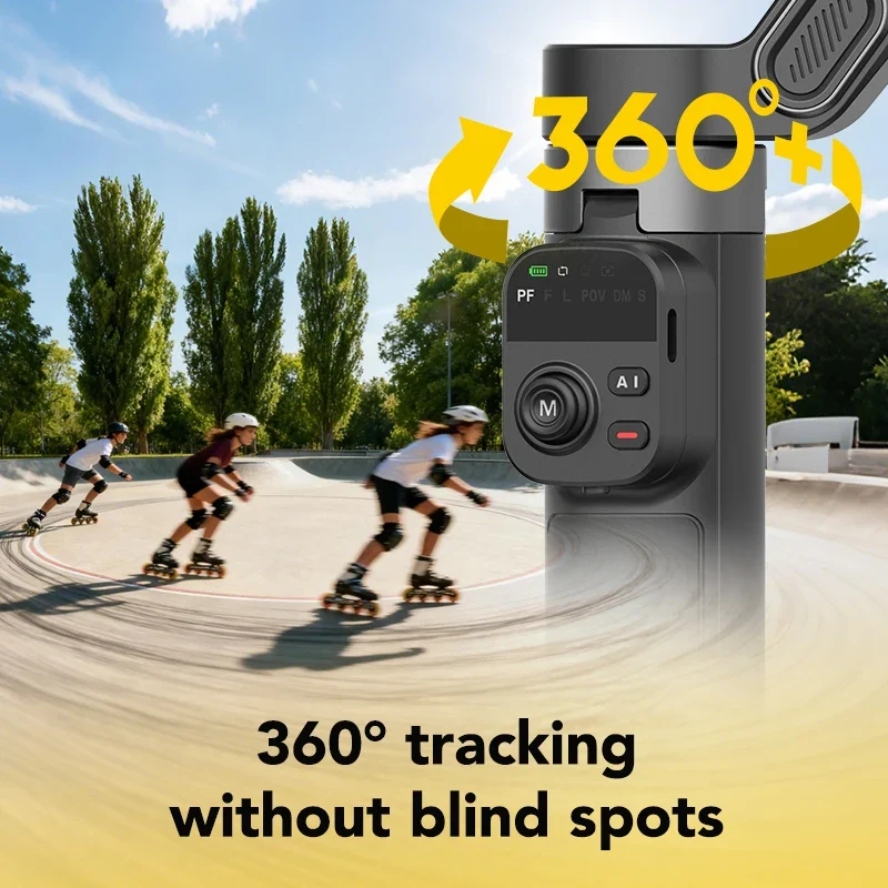 AOCHUAN Smart X3 3 Axis Anti-Shake Gimbal Stabilizer Built-in Telescopic Rod For iPhone And Android Smartphone Shooting Vlgo