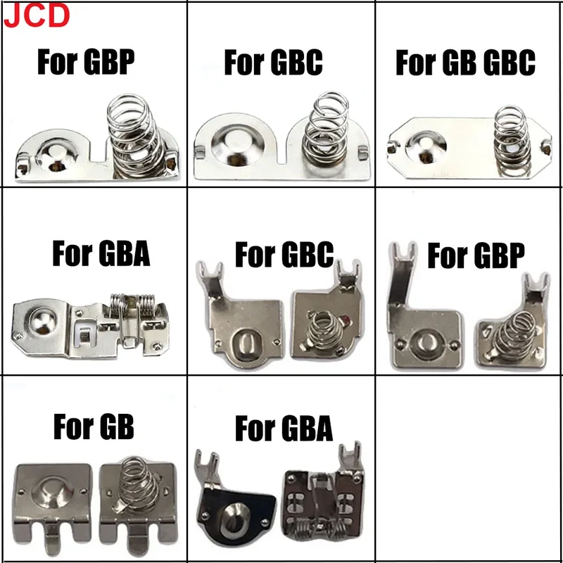 1pcs For Gameboy Advance Color Console Shell Motherboard Battery Terminals Spring Contacts Battery Holder For GB GMG GBA GBC GBP