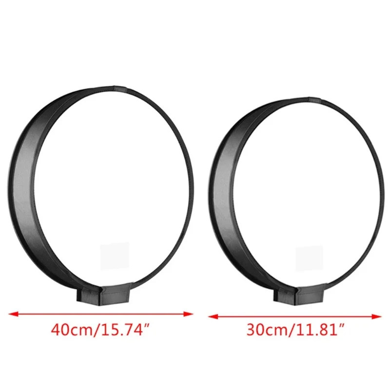 30cm/40cm Universal Mini Round Softbox Portable Flash Diffuser Soft Box for DSLR Cameras Photo Speedlite Shooting Tent