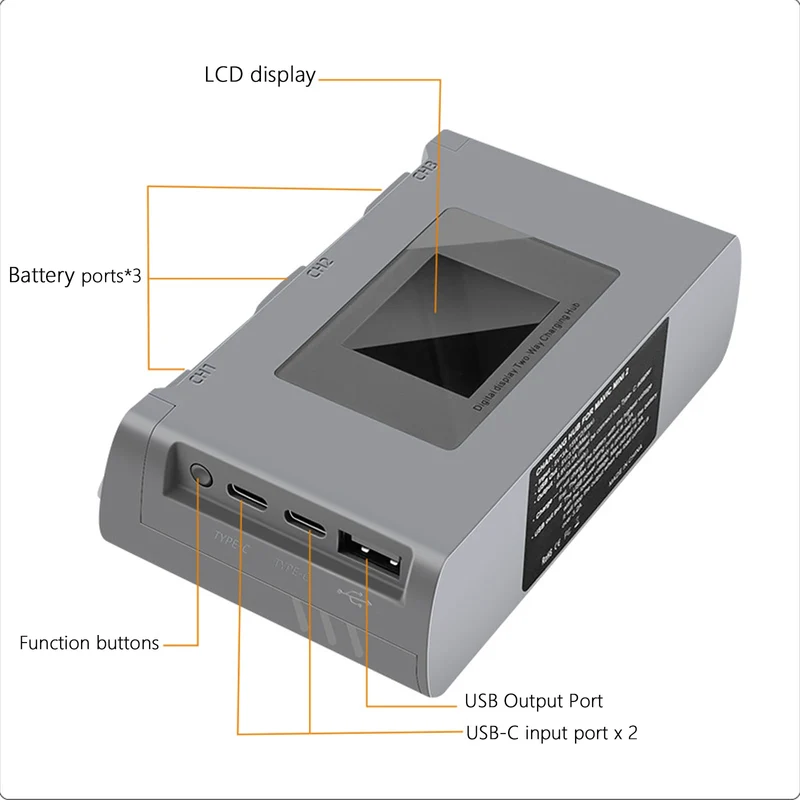 For Mavic Mini 2/SE Battery Charging Hub Drone Battery Charger Charge Three Batteries for DJI Mini SE/Mini 2 Drone Accessories