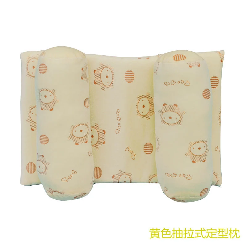 Newborn Baby Baby Pillow Baby Pillow Anti-Migraine Shaping Pillow Pure Cotton Adjustable Baby Product Pillow