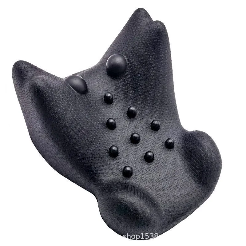 Cross-Border Supply of Pu Self-Skinning Massage Pillow, Straightening, Special Sleep Aid, Cervical Spine Pillow, Acupoint Neck Pillow