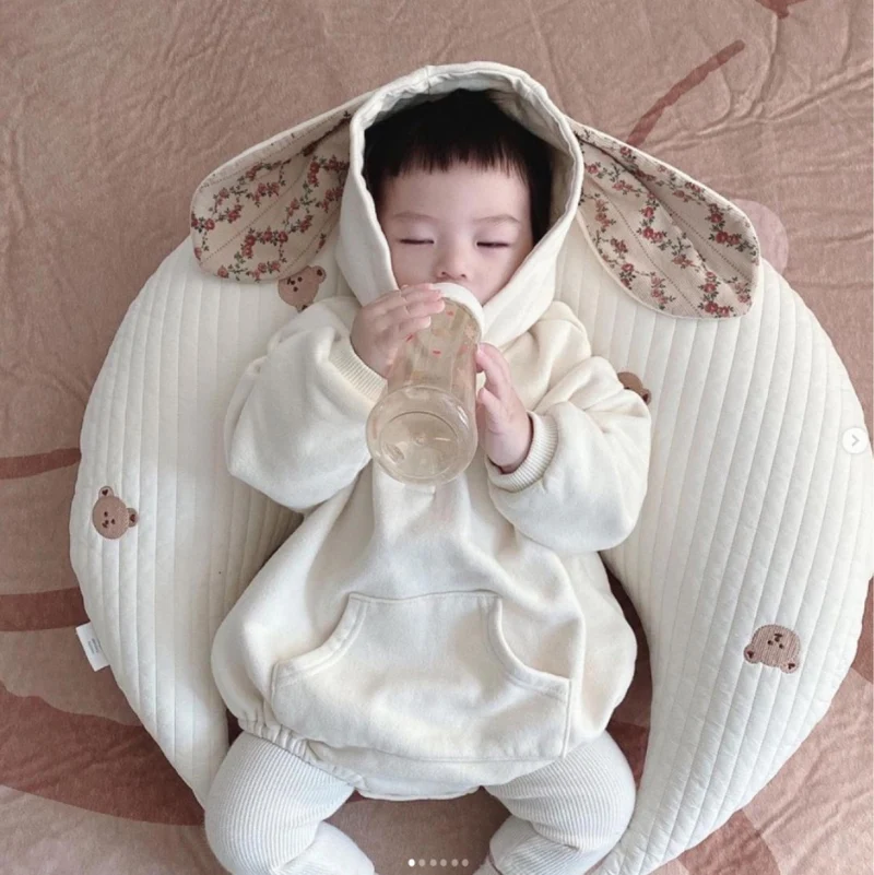 South Korea ins moon baby soothing pillow baby sleeping pillow side sleeping pillow safety artifact anti-startling