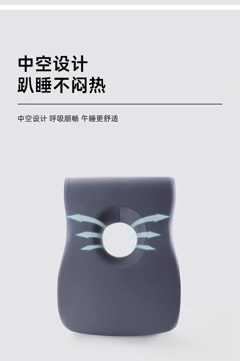 Memory Foam Nap Pillow for Primary School Students, Summer Nap Pillow, Office Desk Removable and Washable Pillow