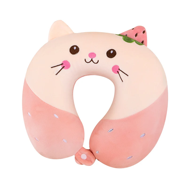 Neck Pillow Travel Memory Foam U-shaped Pillow Cartoon Gift Sponge Sleeping Neck Pillow Embroidery Slow Rebound Nap Pillow