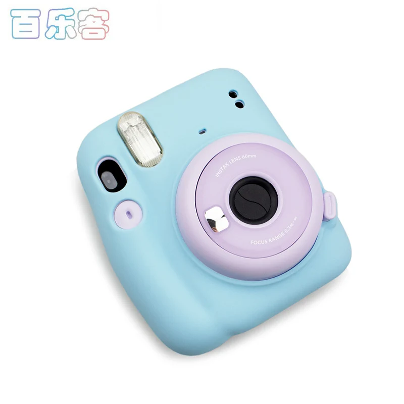 Polaroid Instaxmini Series Universal Camera Case, One Camera and One Lens, Silicone Protective Case, Trendy Camera Accessories