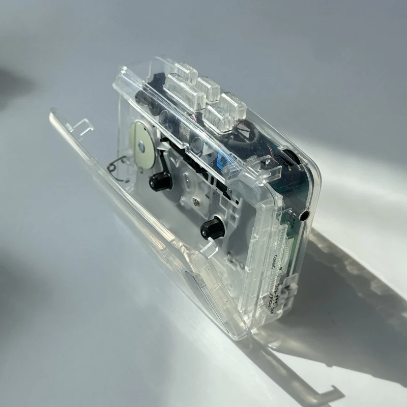 Bayin Box Cross-Border Transparent Retro Tape Player Recorder Walkman Headphone Player Tape Player Radio
