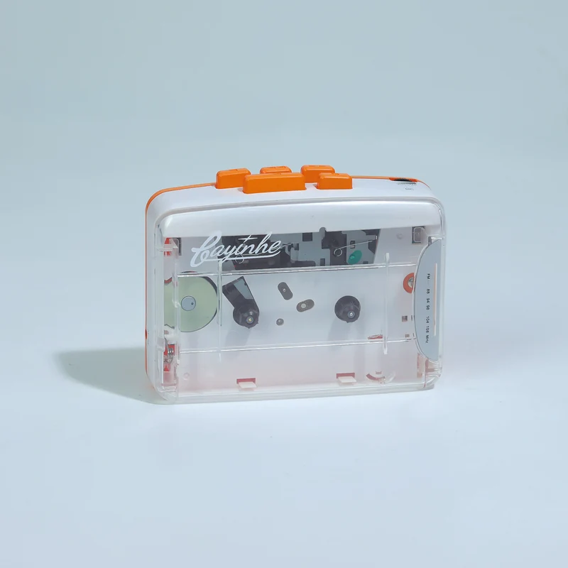 Bayin Box Cross-Border Transparent Retro Tape Player Recorder Walkman Headphone Player Tape Player Radio