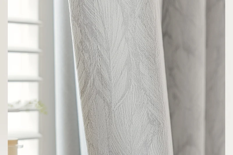 Cream Style Jacquard Curtain for Bedroom Premium Chenille Shading Living Room Bedroom French Light Luxury Shaoxing Curtain