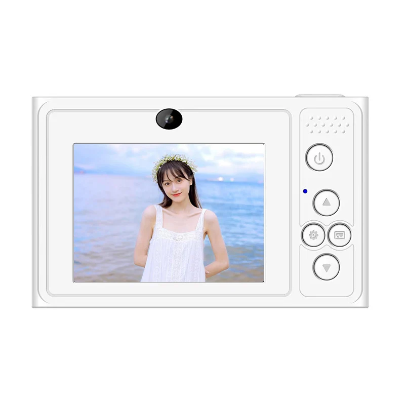 Explosions student campus camera CCD entry-level portable small high-definition digital card machine double camera can take selfies