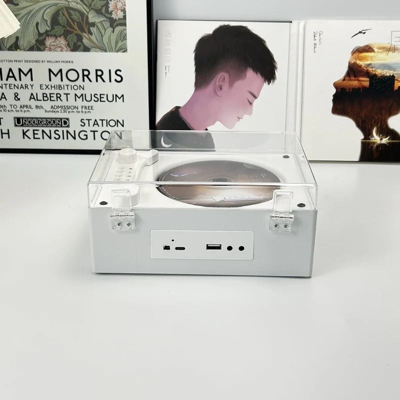 Cross-Border Popular Retro Cd Player Portable Music Album Bluetooth Speaker Player Cd Disc Birthday Gift