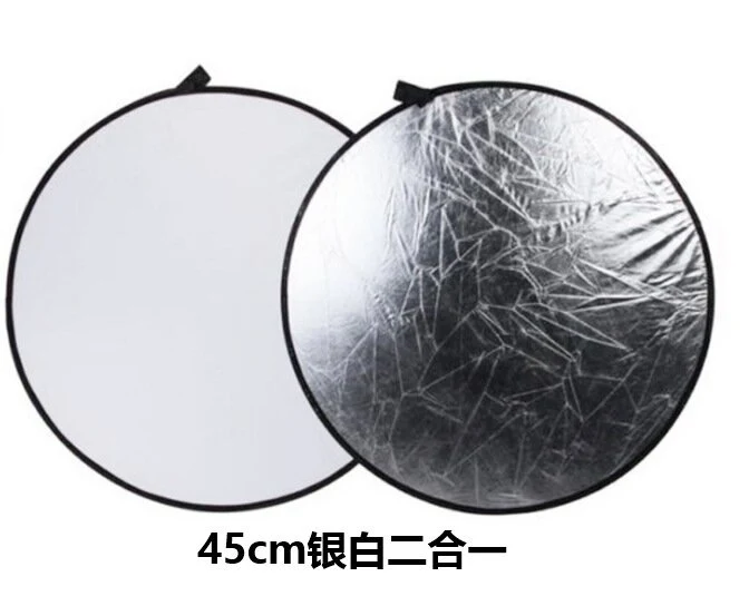 Reflector Photographing Light Plate Round Folding Portable Flexible Light Plate Photographing Live Portraits Mini Covering Light Plate