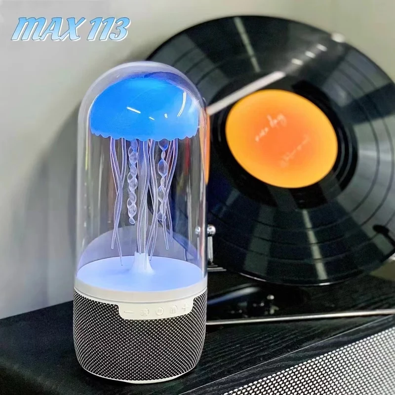 Cross-border new MAX113 jellyfish Bluetooth audio moves with the sound Bluetooth rhythm speaker desktop atmosphere light home